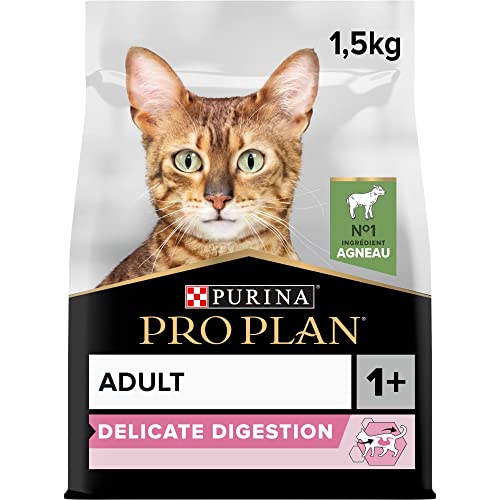 PRO PLAN Delicate Croquettes - Riche en agneau - Pour chat adulte - 1,5 kg von PRO PLAN