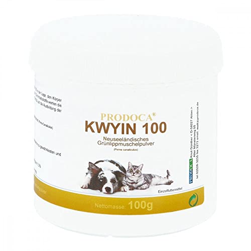 GRÜNLIPPENMUSCHEL KWYIN 100 Pulver f.Hunde/Katzen 100 g von PRODOCA