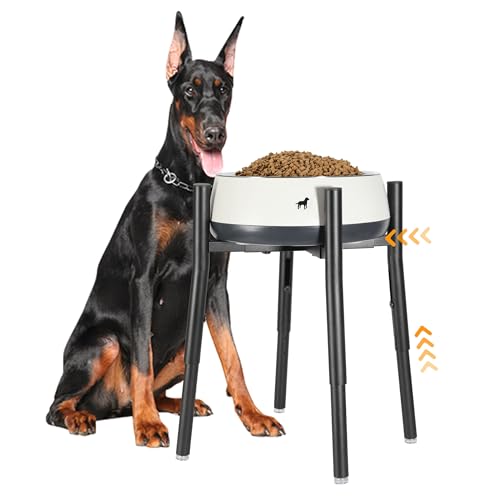 PROERR Erhöhter Hundenapfständer für große Rassen, verstellbar, 30,5–40,6 cm hoch, erhöhter Futternapfständer für 20,3–30,5 cm breite Näpfe und Wasser-Futterstation, Hunde-Futterstation – nur PROERR Erhöhter Hundenapfständer für große Rassen, verstellbar, 30,5–40,6 cm hoch, erhöhter Futternapfständer für 20,3–30,5 cm breite Näpfe und Wasser-Futterstation, Hunde-Futterstation – nur von PROERR