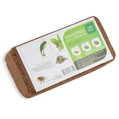 ProFlora® Kokoserde Terrarium Bodengrund gepresst - Biologisch abbaubare, torffreie Erde aus Kokosfasern (2 Stück) von ProFlora