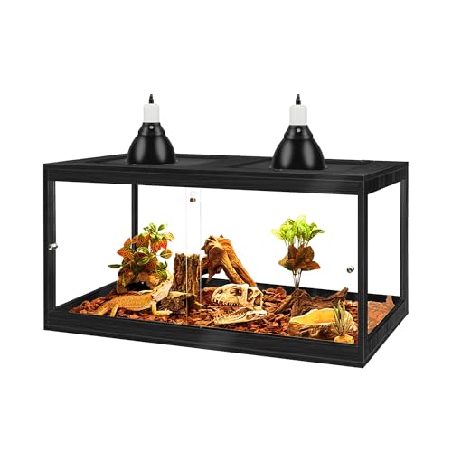 Prolee Bartagamen-Tank aus gehärtetem Glas, 100 Liter, Reptilien-Encloure- und Schlangen-Tank mit Metallgitter-Dachtür, Verriegelungsdesign, Reptilien-Tank für Eidechse, Gecko, Chamäleon, 81,3 x 40,6 Prolee Bartagamen-Tank aus gehärtetem Glas, 100 Liter, Reptilien-Encloure- und Schlangen-Tank mit Metallgitter-Dachtür, Verriegelungsdesign, Reptilien-Tank für Eidechse, Gecko, Chamäleon, 81,3 x 40,6 von PROLEE