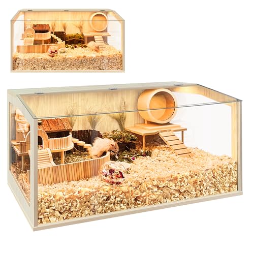 Prolee Hamsterkäfig aus Holz, 101,6 cm, für Mäuse und Ratten, aufklappbar, mit Acrylplatten, solide gebaut, Modell 2023, 101,6 cm Prolee Hamsterkäfig aus Holz, 101,6 cm, für Mäuse und Ratten, aufklappbar, mit Acrylplatten, solide gebaut, Modell 2023, 101,6 cm von PROLEE