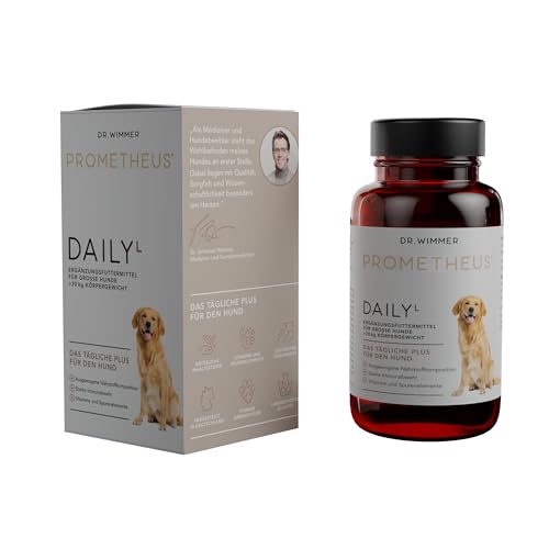 PROMETHEUS by Dr. Wimmer Daily L für große Hunde (> 20 kg) - Gelenkgesundheit, Starke Knochen, gesunde Gehirnfunktion - Vitamine für den Alltag von PROMETHEUS