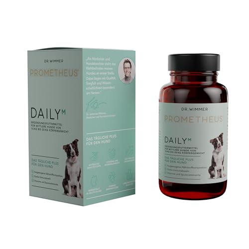 PROMETHEUS by Dr. Wimmer Daily M für mittlere Hunde (10-20 kg) - Gelenkgesundheit, Starke Knochen, gesunde Gehirnfunktion - Vitamine für den Alltag von PROMETHEUS