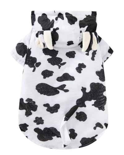 Hundekostüm, Kuh-Kostüm, Halloween-Kapuzenpullover, Größe XL Hundekostüm, Kuh-Kostüm, Halloween-Kapuzenpullover, Größe XL von PROMOTED TO BIG SISTER