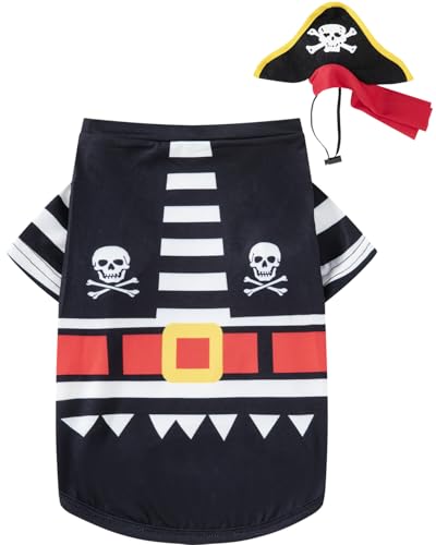 Piratenkostüm für Hunde, Halloween, Größe XL von PROMOTED TO BIG SISTER