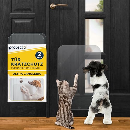 PROTECTO 2er pack 45x30 cm Hunde und Katzen Kratzschutz Tür –Ultrastarker Hunde- und Katzen Kratzschutz -Einfache Anbringung - Kratzschutz Katze und Hund Transparent Möbel, Wände, Balkontüren, Fenster PROTECTO 2er pack 45x30 cm Hunde und Katzen Kratzschutz Tür –Ultrastarker Hunde- und Katzen Kratzschutz -Einfache Anbringung - Kratzschutz Katze und Hund Transparent Möbel, Wände, Balkontüren, Fenster von PROTECTO