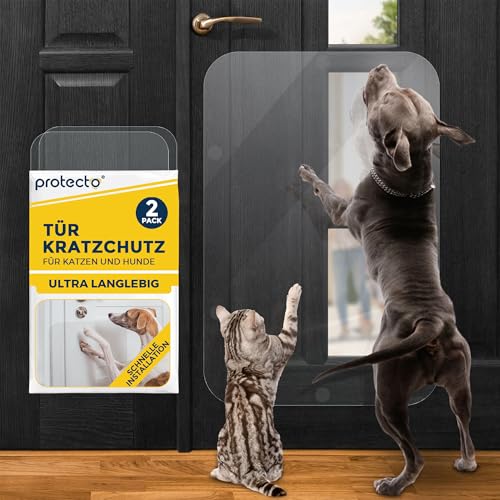 PROTECTO 2er pack 90x60 cm Hunde und Katzen Kratzschutz Tür –Ultrastarker Hunde- und Katzen Kratzschutz -Einfache Anbringung - Kratzschutz Katze und Hund Transparent Möbel, Wände, Balkontüren, Fenster PROTECTO 2er pack 90x60 cm Hunde und Katzen Kratzschutz Tür –Ultrastarker Hunde- und Katzen Kratzschutz -Einfache Anbringung - Kratzschutz Katze und Hund Transparent Möbel, Wände, Balkontüren, Fenster von PROTECTO