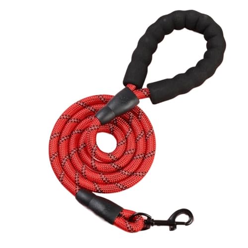 Hundeschleppseil, 120/150/200/300 cm, Nylon-Haustierleinen, reflektierende Hundeleine for mittelgroße, kleine und große Hundeleinen, Seile, Haustierzubehör, Hundeleine(Red,1.0cm 2M) von PRPRP