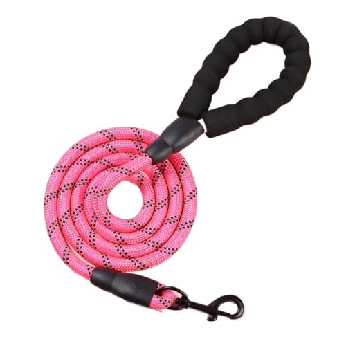 Hundeschleppseil, 120/150/200/300 cm, Nylon-Haustierleinen, reflektierende Hundeleine for mittelgroße, kleine und große Hundeleinen, Seile, Haustierzubehör, Hundeleine(Rose,1.2cm 1.5M) von PRPRP