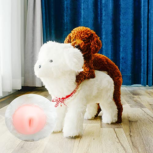 PRUJOY Interaktives Schlafspielzeug für Hunde, gefüllter Teddy, Spiel-Brunst-Spielzeug, Partner-Plüschtier, lustiges männliches Hundespielzeug (13 cm) von PRUJOY