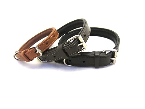 PS Pferdeartikel Leder Hundehalsband flach mit Nappaleder gepolstert Größe M/L Dunkelbraun PS Pferdeartikel Leder Hundehalsband flach mit Nappaleder gepolstert Größe M/L Dunkelbraun von PS Pferdeartikel