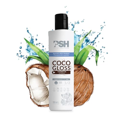 PSH Coco Gloss Shampoo für Hunde aus Kokosnuss für ultimativen Glanz, 300 ml von PSH PET SKIN HEALTHCARE