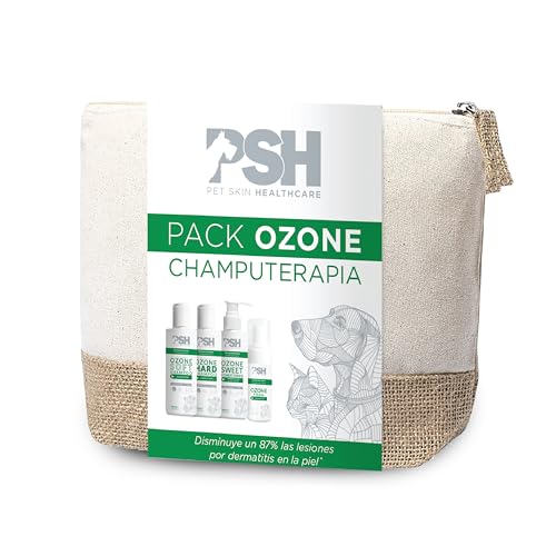 PSH Ozone Pack – Champutherapie für Hunde und Katzen – Ozone Soft Shampoo, Ozone Sweet Conditioner, Ozone Foam – Haut mit Dermatitis – reine Dermapet-Technologie – natürliche Extrakte PSH Ozone Pack – Champutherapie für Hunde und Katzen – Ozone Soft Shampoo, Ozone Sweet Conditioner, Ozone Foam – Haut mit Dermatitis – reine Dermapet-Technologie – natürliche Extrakte von PSH PET SKIN HEALTHCARE