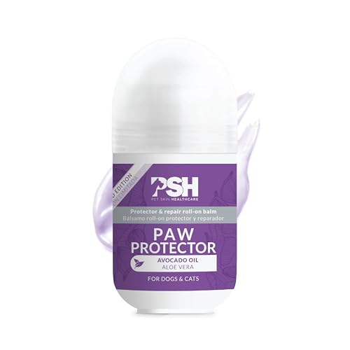 PSH Paw Protector Roll-On Feuchtigkeitsbalsam für Pads, einfache und präzise Anwendung, Schutz vor Abnutzung und extremen Temperaturen, Aloe Vera und Avocado, Hunde und Katzen, 50 ml PSH Paw Protector Roll-On Feuchtigkeitsbalsam für Pads, einfache und präzise Anwendung, Schutz vor Abnutzung und extremen Temperaturen, Aloe Vera und Avocado, Hunde und Katzen, 50 ml von PSH PET SKIN HEALTHCARE