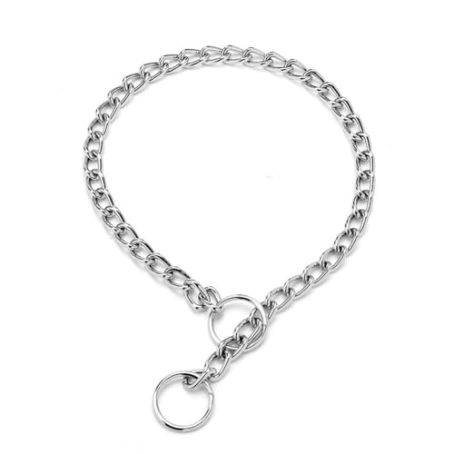 Silber Choker Halsband für große Hunde, Metall Schlupf Hund Kette Halsbänder Heavy Duty Ausbildung Martingal Halsbänder für kleine mittlere große Rasse Haustiere Jungen Mädchen, X-Large von PSPORT