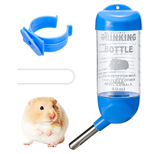 PStarDMoon Kleine Tiere Wasserflasche, Häschen Wasserflasche, Hamster Wasserflasche, Meerschweinchen Wasserflasche, Geeignet für Kaninchen, Chinchilla, Hamster, Erdschwein, Eichhörnchen (76.5 g) von PStarDMoon