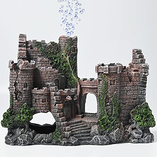 Aquarium-Schloss, Dekoration für Wasserhaustiere zum Zuchten, Spielen und Ausruhen Aquarium-Schloss, Dekoration für Wasserhaustiere zum Zuchten, Spielen und Ausruhen von PTFJZ