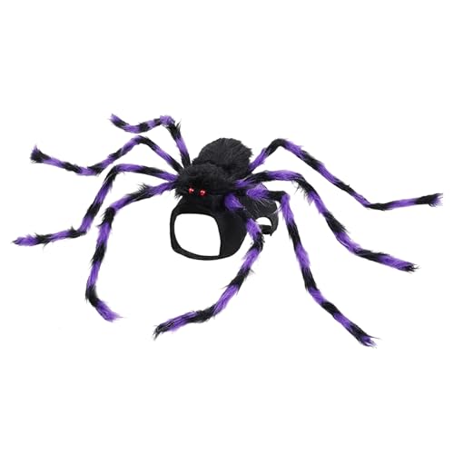 PTILSERY Lustiges Spinnenkostüm für Hunde, Haustier-Zubehör, Halloween, geeignet für Katzen und Hunde PTILSERY Lustiges Spinnenkostüm für Hunde, Haustier-Zubehör, Halloween, geeignet für Katzen und Hunde von PTILSERY