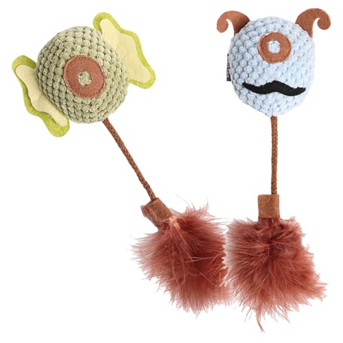 PTILSERY Schönes Plüschtier für Indoor-Katzen, Kauspielzeug, lustiges Spielzeug, Halloween-Thema, Hutzubehör PTILSERY Schönes Plüschtier für Indoor-Katzen, Kauspielzeug, lustiges Spielzeug, Halloween-Thema, Hutzubehör von PTILSERY