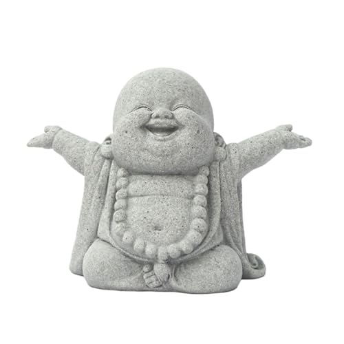 PTILSERY Schreibtisch-Ornamente, buddhistischer Mönch, Sandstein-Schild, Dekoration, Skulptur, Desktop-Fisch-Dekorationen für Zuhause, Schule, Büro PTILSERY Schreibtisch-Ornamente, buddhistischer Mönch, Sandstein-Schild, Dekoration, Skulptur, Desktop-Fisch-Dekorationen für Zuhause, Schule, Büro von PTILSERY