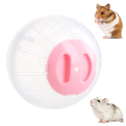 Hamsterball, Hamsterrad Übungsball Kunststoff, Gymnastikball Hamster, Hamsterball Groß 14,5cm, Hamster Run Ball, Hamsterkugel für Zwerghamster, Rennmaus, Meerschweinchen, Pet Jogging Spielen (Rosa) Hamsterball, Hamsterrad Übungsball Kunststoff, Gymnastikball Hamster, Hamsterball Groß 14,5cm, Hamster Run Ball, Hamsterkugel für Zwerghamster, Rennmaus, Meerschweinchen, Pet Jogging Spielen (Rosa) von PTJJXA