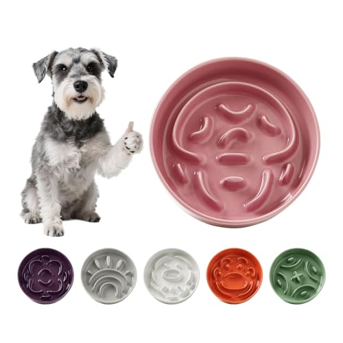 Anti Schling Napf Katze Keramik - Antischlingnapf Hunde Klein - Futternapf Langsam Fressen Interaktiver Labyrinth Design - Anti-Barf und rutschfest Napf Für Kleine Haustiere - Rosa - 180g Anti Schling Napf Katze Keramik - Antischlingnapf Hunde Klein - Futternapf Langsam Fressen Interaktiver Labyrinth Design - Anti-Barf und rutschfest Napf Für Kleine Haustiere - Rosa - 180g von PTOBER