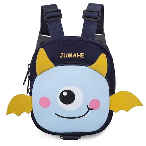 Hunderucksack mit Geschirr für kleine und mittelgroße Hunde, niedlicher Selbsttragerucksack für Hunde, verstellbares Hundegeschirr, Rucksack für Reisen, Camping, Wandern (Dunkelblau) von PTWSF