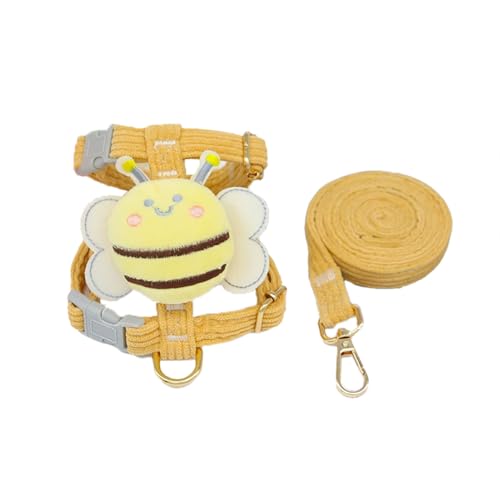 Little Bee Katzengeschirr und Leine, ausbruchsicher, verstellbares Katzengeschirr, bequem, weich, leicht, sicher und einfach zu verwenden, für Spaziergänge, Reisen, Kätzchengeschirr für kleine Little Bee Katzengeschirr und Leine, ausbruchsicher, verstellbares Katzengeschirr, bequem, weich, leicht, sicher und einfach zu verwenden, für Spaziergänge, Reisen, Kätzchengeschirr für kleine von PTWSF