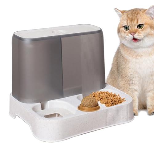 Automatischer Katzenfutterspender, Automatischer Futterspender für Katzen - Futterspender für Katzen, Futterspender für Hunde - Wasserspender, Tierfutterspender, automatischer Hundefutterautomat, Haus von PUCHEN