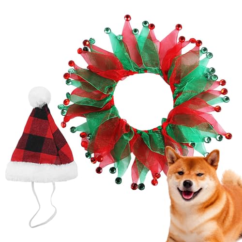 Haustier-Weihnachtsmütze, niedlicher Haustierhut und Halsband, hautfreundliches Weihnachtskostü – atmungsaktives Hunde-Outfit, Haustierzubehör für Festivals, Feiertage, Partys, Veranstaltungen Puchen Haustier-Weihnachtsmütze, niedlicher Haustierhut und Halsband, hautfreundliches Weihnachtskostü – atmungsaktives Hunde-Outfit, Haustierzubehör für Festivals, Feiertage, Partys, Veranstaltungen Puchen von PUCHEN