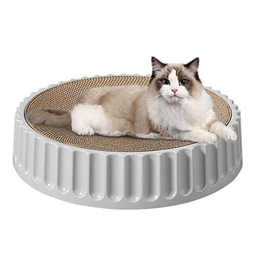 Kratzunterlage für Katzen - Runde, haltbare Kratzbaum-Pappstämme mit hoher Dichte,Kratzbäume aus Pappe, Kratzpads für schlafende Katzen im Innenbereich, Kratzbaum für Katzen Kratzunterlage für Katzen - Runde, haltbare Kratzbaum-Pappstämme mit hoher Dichte,Kratzbäume aus Pappe, Kratzpads für schlafende Katzen im Innenbereich, Kratzbaum für Katzen von PUCHEN