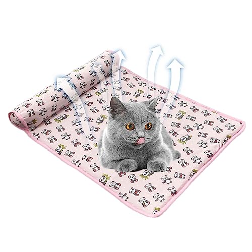 PUCHEN Cool Pet Pad | Selbstkühlende Matte mit rutschfester Unterseite und Kissen – waschbare Kühlkissen Decke Schlafmatte für Hunde Katzen, kein Wasser erforderlich von PUCHEN