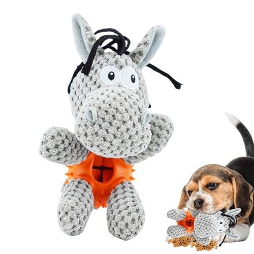PUCHEN Esel Stofftier Hundespielzeug,Quietschendes Plüsch-Hundespielzeug - Interaktives Hundespielzeug | Esel-Hundespielzeug, Hunde-Kauspielzeug, auslaufendes Futterspielzeug, Hunde-Quietschspielzeug PUCHEN Esel Stofftier Hundespielzeug,Quietschendes Plüsch-Hundespielzeug - Interaktives Hundespielzeug | Esel-Hundespielzeug, Hunde-Kauspielzeug, auslaufendes Futterspielzeug, Hunde-Quietschspielzeug von PUCHEN