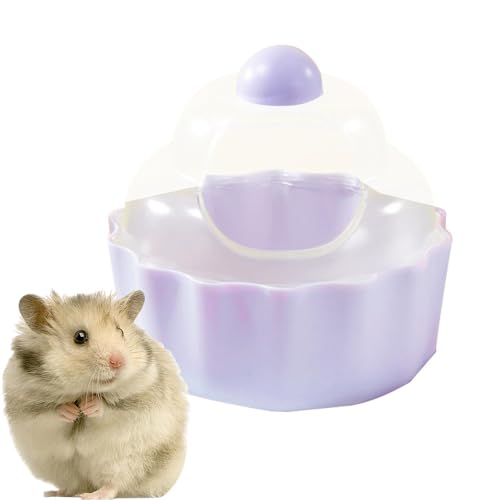 PUCHEN Hamster-Sandbad-Behälter, Kuchenform, Tiersandbad, Duschraum, auslaufsicher, transparent, stabil, für Lemming, Mäuse, Rennmäuse, Eichhörnchen, von PUCHEN