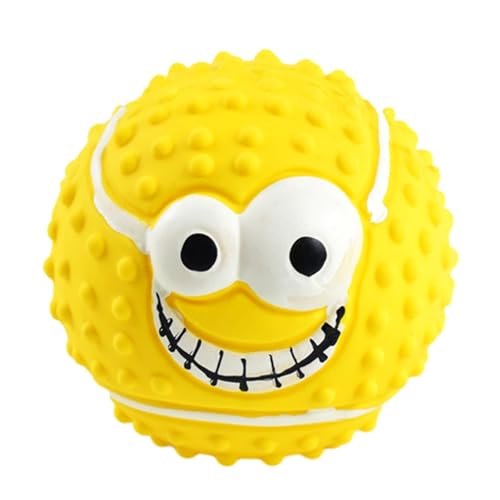 PUCHEN Haustier-Latexbälle, quietschender Hundespielzeugball aus Latex | Smile Face Hundebälle Spielzeug | Wiederverwendbares Hundespielzeug mit -Gesicht, quietschendes Hundespielzeug für kleine PUCHEN Haustier-Latexbälle, quietschender Hundespielzeugball aus Latex | Smile Face Hundebälle Spielzeug | Wiederverwendbares Hundespielzeug mit -Gesicht, quietschendes Hundespielzeug für kleine von PUCHEN