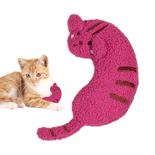 Indoor Cat Bite Toy | Quietschende gefüllte Plüschtiere mit Katzenform | Interaktives Katzenspielzeug für Tierheim, Ausflug, Camping, Tiergeschäft, Zuhause Indoor Cat Bite Toy | Quietschende gefüllte Plüschtiere mit Katzenform | Interaktives Katzenspielzeug für Tierheim, Ausflug, Camping, Tiergeschäft, Zuhause von PUCHEN
