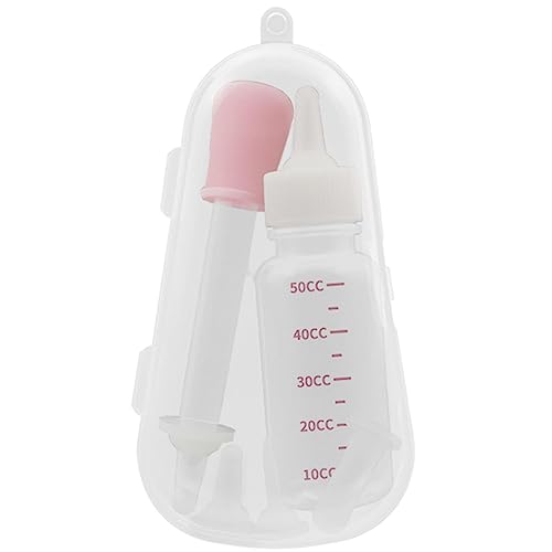 PUCHEN Kätzchenflaschen zum Stillen, Kätzchen-Milchflasche, Welpen-Stillflasche, Transparente Katzen-Flasche mit Nippeln für Neugeborene Kätzchen, Welpen, Kaninchen, Kleintiere, Eichhörnchen PUCHEN Kätzchenflaschen zum Stillen, Kätzchen-Milchflasche, Welpen-Stillflasche, Transparente Katzen-Flasche mit Nippeln für Neugeborene Kätzchen, Welpen, Kaninchen, Kleintiere, Eichhörnchen von PUCHEN