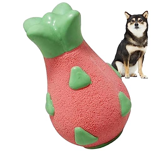 PUCHEN Quietschspielzeug für Hunde in Fruchtform, quietschende Bälle für Hunde, langlebiges Kauspielzeug für kleine und mittelgroße Hunde, Welpen, Haustiere, quietschendes Latex-Hundespielzeug für von PUCHEN