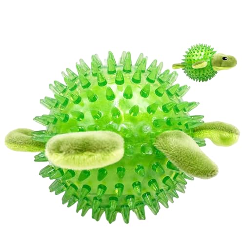 Stacheliger Hundeball, Stacheliger, quietschender Hundeball, Plüsch quietschende Hundespielzeugbälle Welpen-Kauspielzeug, Quietschende Hundespielzeugbälle, aggressiver Kauball aus Stacheliger Hundeball, Stacheliger, quietschender Hundeball, Plüsch quietschende Hundespielzeugbälle Welpen-Kauspielzeug, Quietschende Hundespielzeugbälle, aggressiver Kauball aus von PUCHEN