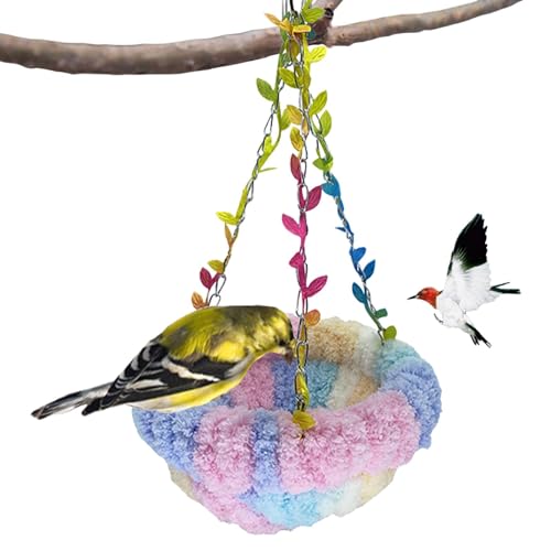 Warmes Bett für Papageien, warmes Kissen, Bett für Papageien, Vogelbett, Nest zum Aufhängen für Sittiche, Lovebirds kleine Vögel, Vogelversteck Haus Zubehör Warmes Bett für Papageien, warmes Kissen, Bett für Papageien, Vogelbett, Nest zum Aufhängen für Sittiche, Lovebirds kleine Vögel, Vogelversteck Haus Zubehör von PUCHEN