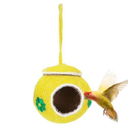 Vogel | Handgewebtes Naturmuschelsimulations-Vogelhaus – Anti-Biss-Papageien-Schlüpfhaus für Kaninchen, Hamster, Rennmäuse, Chinchillas, Kanarienvögel, Nymphensittiche Vogel | Handgewebtes Naturmuschelsimulations-Vogelhaus – Anti-Biss-Papageien-Schlüpfhaus für Kaninchen, Hamster, Rennmäuse, Chinchillas, Kanarienvögel, Nymphensittiche von PUCHEN