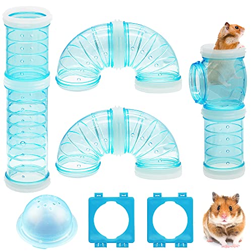 PUDSIRN Hamsterrohr-Set, transparenter Hamsterkäfig, Abenteuer, externes Rohr, kreatives DIY-Verbindungs-Tunnel, Hamster-Spielzeug, um Platz für kleine Tiere wie Hamster, Maus - 5,4 cm von PUDSIRN
