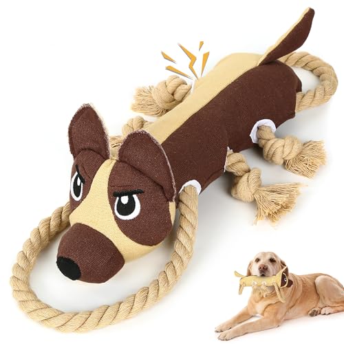 PUHOHUN Hundespielzeug Große Kleine Mittel Hunde Quietschend Welpen Kauen für PlüSch (Mittel) von PUHOHUN
