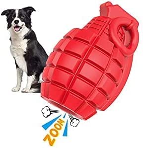 PUHOHUN Hundekauspielzeug für mittlere und große Kauer, Hundespielzeug zur Zahnreinigung mit ungiftigem Naturkautschuk von PUHOHUN