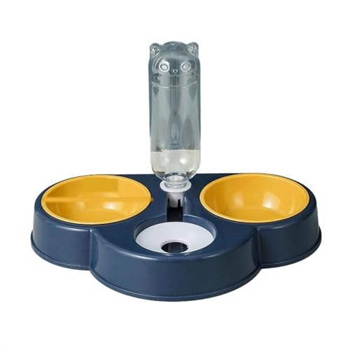 Futter- und Wassernapf-Set for Katzen, mit Wasserspender, geeignet for Katzen und Welpen, Katzennapf aus PP-Material Futter- und Wassernapf-Set for Katzen, mit Wasserspender, geeignet for Katzen und Welpen, Katzennapf aus PP-Material von PUIOKA