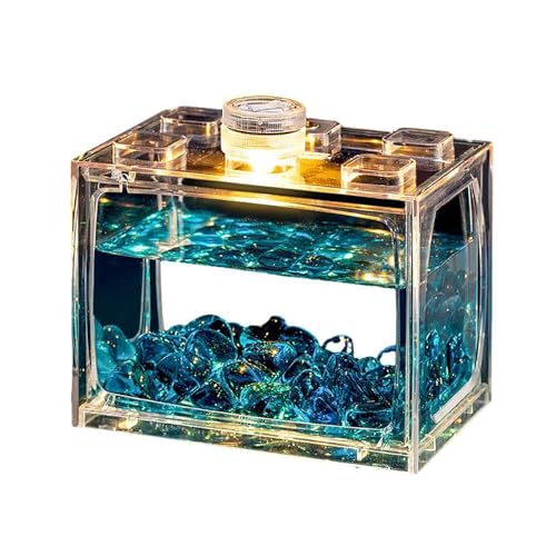Mini-Aquarium, transparentes Acryl-Aquarium, geeignet für kleine Aquarien auf dem Schreibtisch von PUIOKA