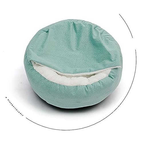 PUIOKA Mittelgroßes kleines Hundebett mit Decke, Wildleder-Hundekorb, rundes Haustierbett, rutschfestes, waschbares Hundebett PUIOKA Mittelgroßes kleines Hundebett mit Decke, Wildleder-Hundekorb, rundes Haustierbett, rutschfestes, waschbares Hundebett von PUIOKA