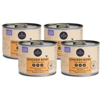 PUJA Premium Nassfutter Chicken Bowl für Katzen 4x200g von PUJA