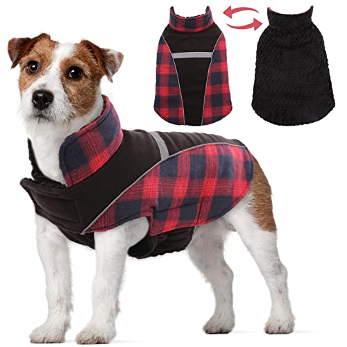 Hundejacke Winterweste Warm Jacken Hundemantel Hundepullover Haustier Fleece Skifahren Kostüm Baumwolle Winddichte Welpen Weste Hundekleidung Winter für kleine/Mittelgroße/Große Hunde(Dunkelrot, L) Hundejacke Winterweste Warm Jacken Hundemantel Hundepullover Haustier Fleece Skifahren Kostüm Baumwolle Winddichte Welpen Weste Hundekleidung Winter für kleine/Mittelgroße/Große Hunde(Dunkelrot, L) von PUMYPOREITY